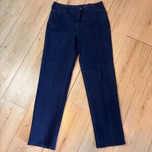 Norm Thompson Vintage Jeans Womens Straight Leg Slash Pocket Darted waistband